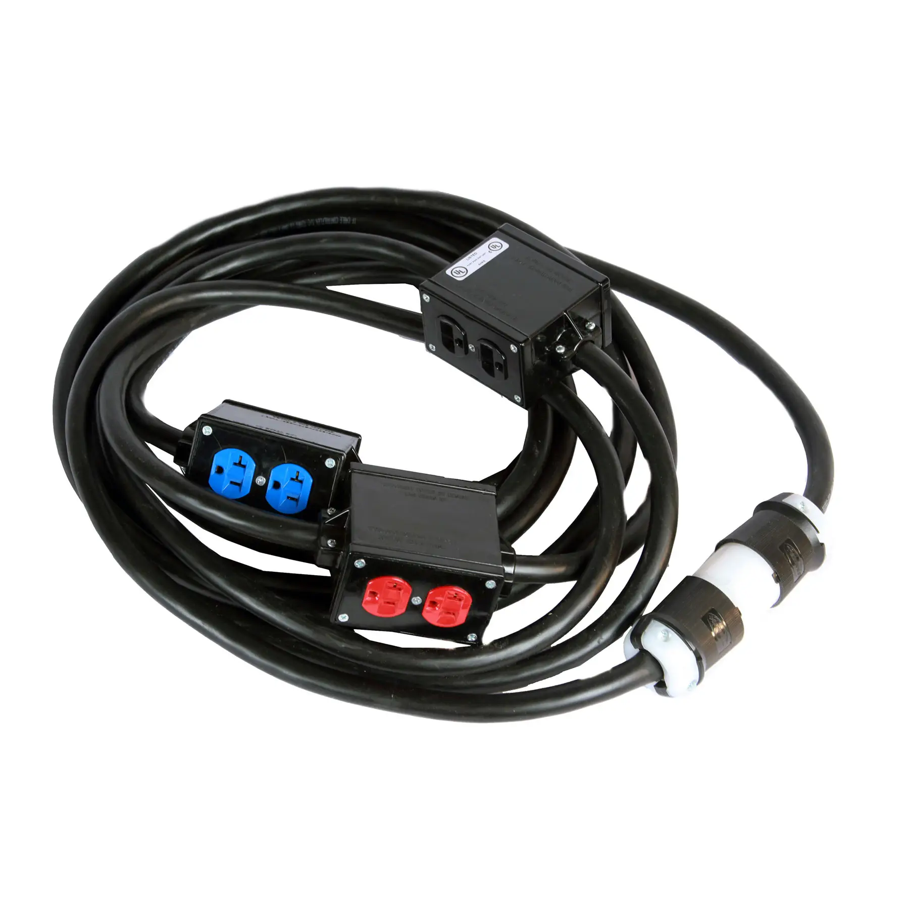 Booth Stringer Power Distro Cable - 30' 12/5 L21-20 Booth Stringer