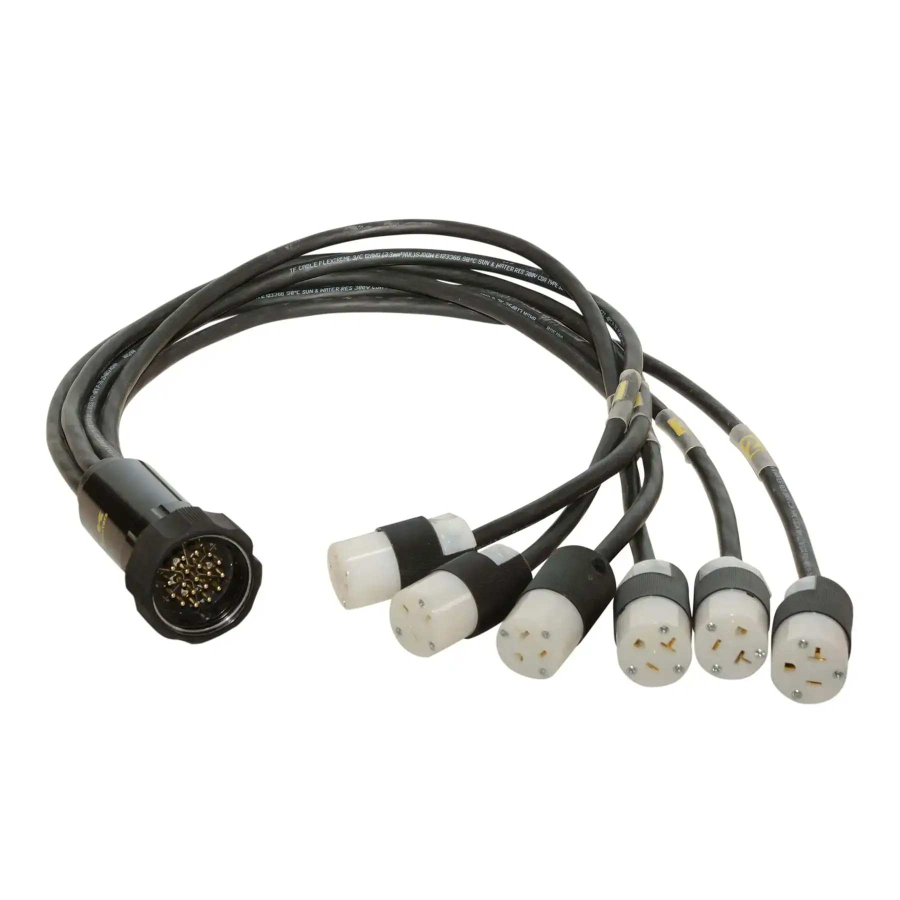 Socapex 19-Pin Breakout - VSC19 to 6 NEMA 5-15 Connectors
